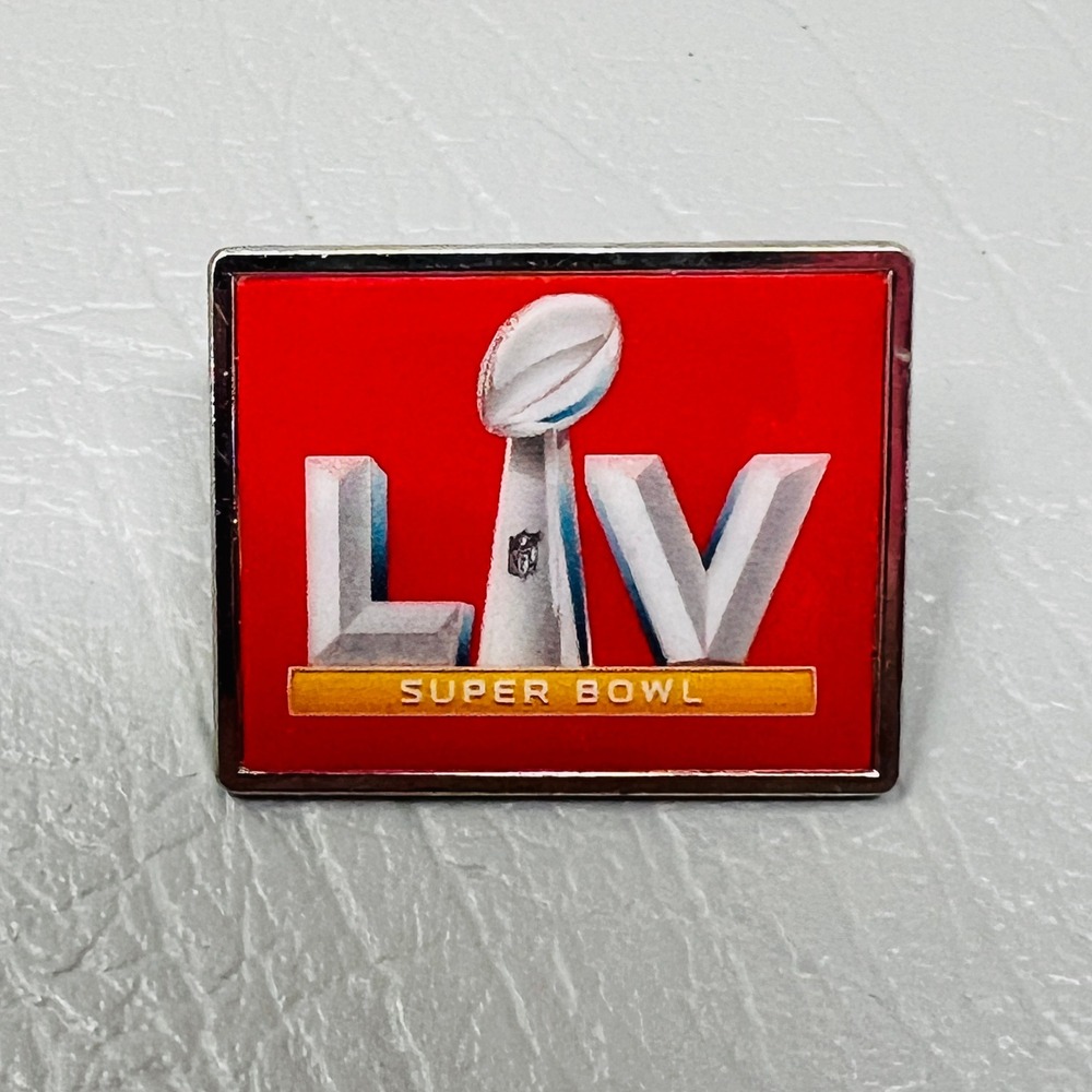 NFL Super Bowl LIV‎ 54 WinCraft Enamel Pin Red Silver Vince Lombardi Trophy Logo